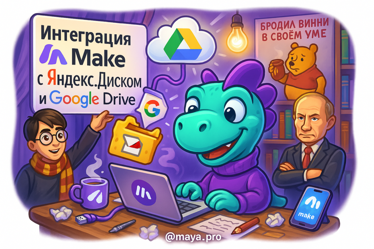    Интеграция Make.com с Яндекс.Диском и Google Drive: автоматизация, которая сделает вашу жизнь проще и сэкономит время! Артур Хорошев