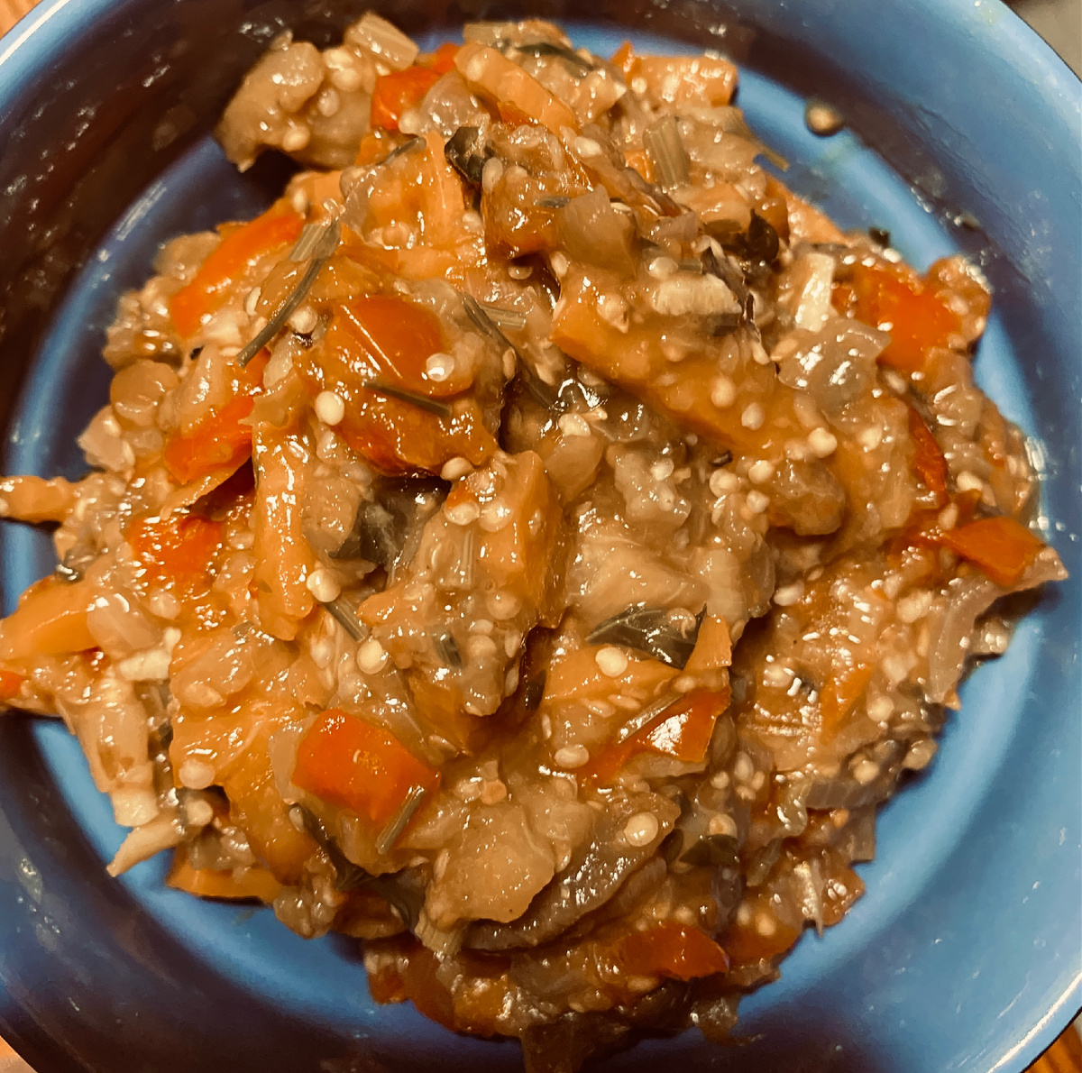 Икра из баклажанов обжаренная. 