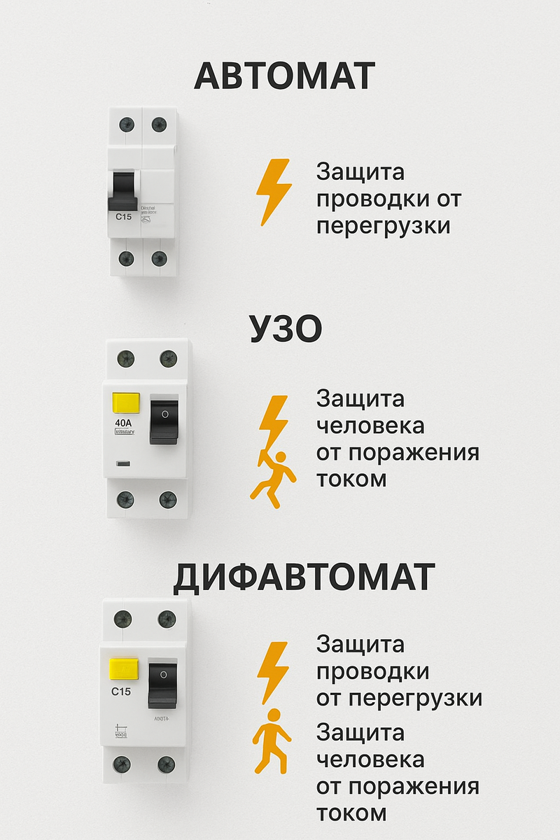 Дифавтомат. Электрик Орск. Техсовет56