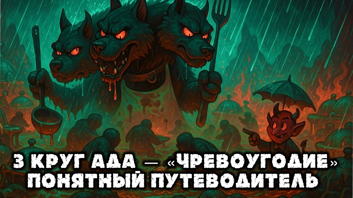 3 Круг Ада — Чревоугодие. Понятный Путеводитель 