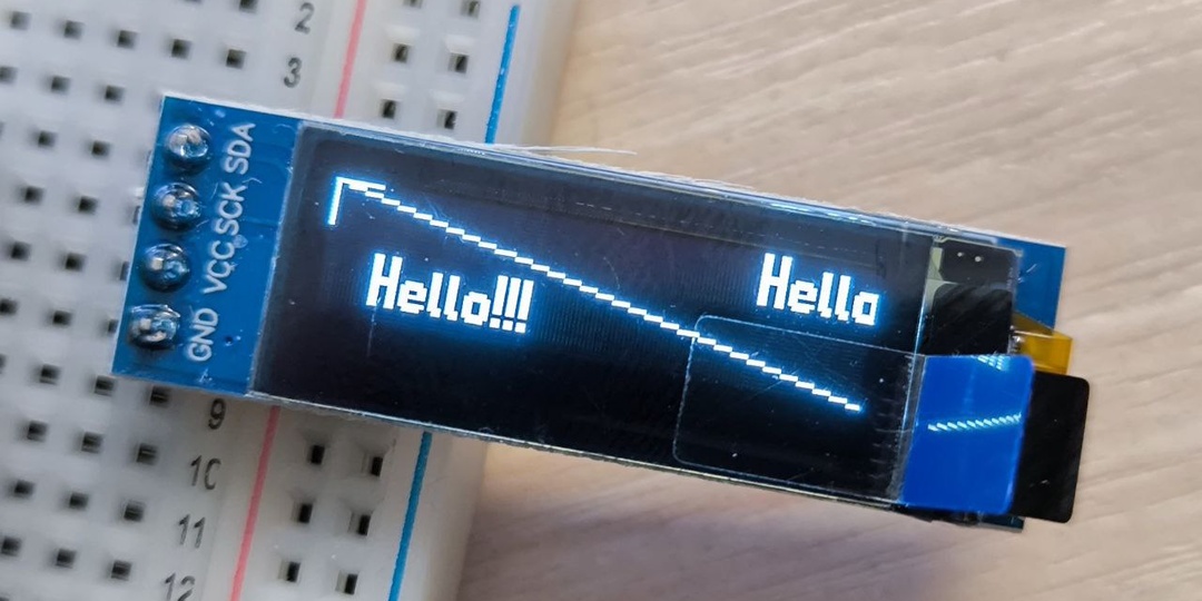 OLED экран 0.91" 128x32 SSD1306 (32DUTY)