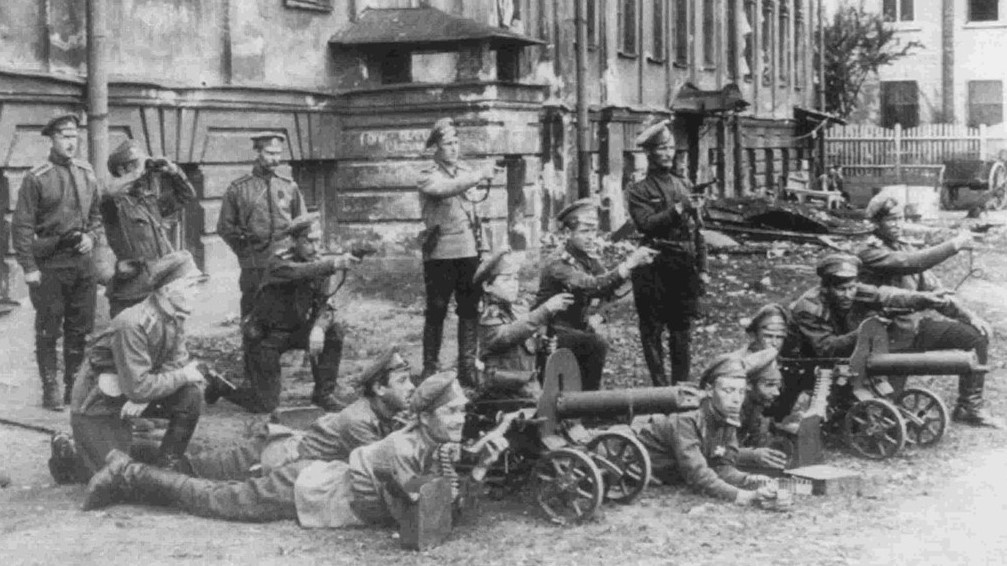 Юнкера в Петрограде, 1917 год. 