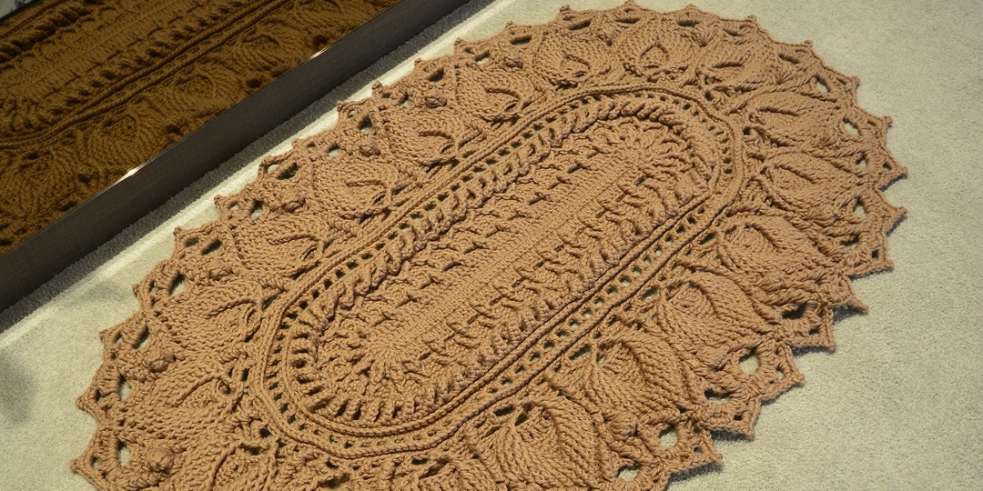 Коврики, связанные крючком. 9 интересных моделей со схемами