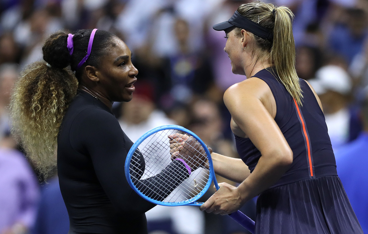    Серена Уильямс и Мария Шарапова, 2019 год  Matthew Stockman/Getty Images