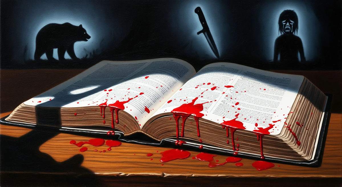 «Хорошая книга» выглядит куда менее святой, когда читаешь её содержание. Лицензия: свободное использование.