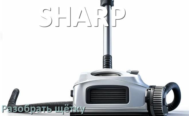 
Как разобрать щётку пылесоса SHARP и почистить