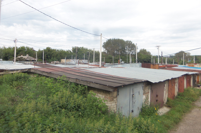 
Панорама переулка со стороны улицы Труда