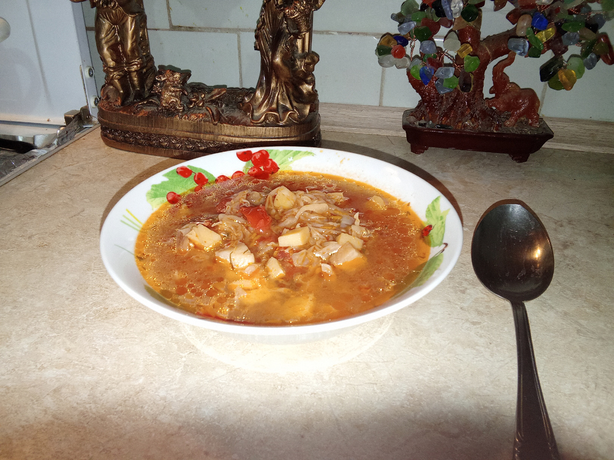 Борщ фасолью