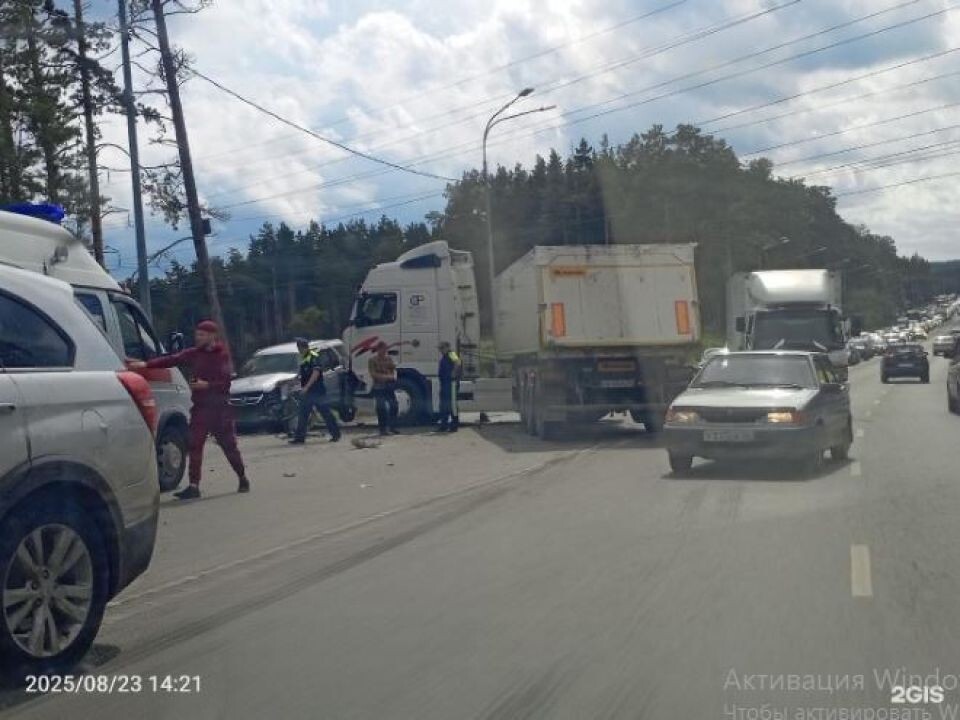    ДТП на шоссе Ленточный бор. Источник: 2ГИС