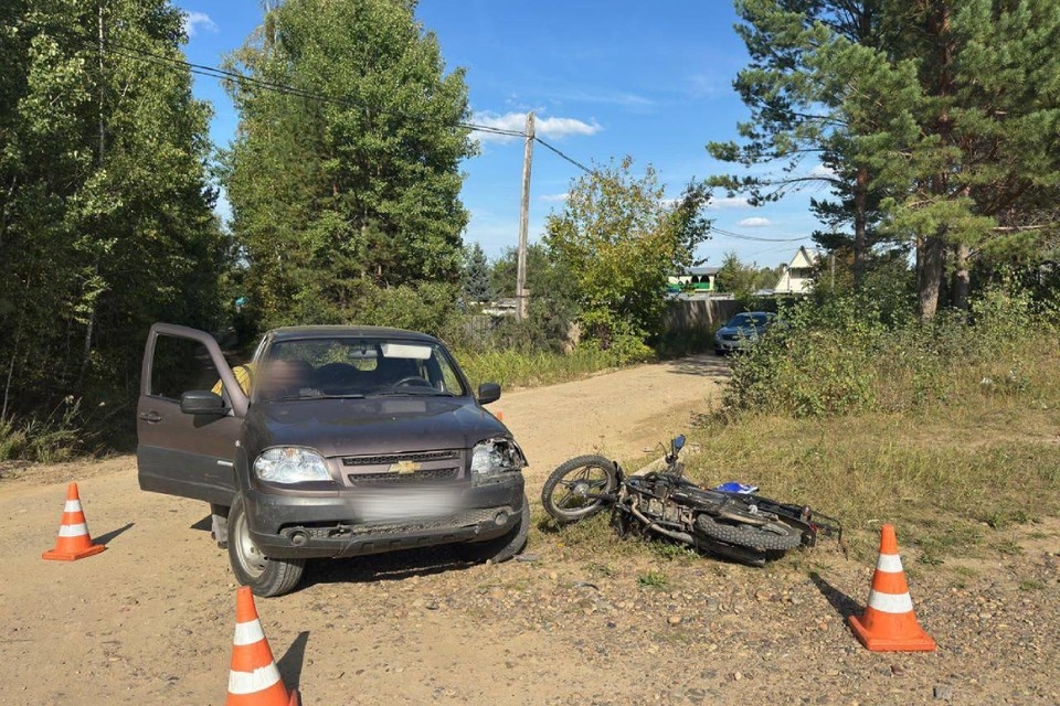    За рулем байка находился 13-летний подросток. УГИБДД ГУ МВД России по Иркутской области