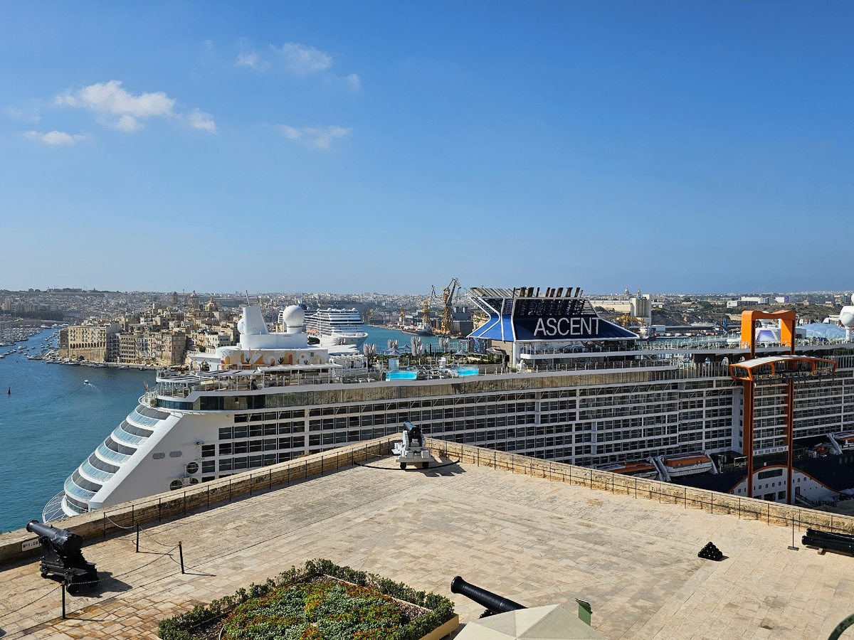 Круизник на фото ещё не самый большой