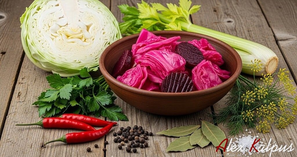 Рецепт квашеной капусты со свеклой по-грузински прямо с Тбилисского базара!