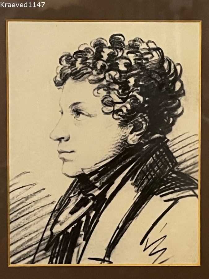 Лев Пушкин около 1820 года. Карандашный рисунок А. О. Орловского.
