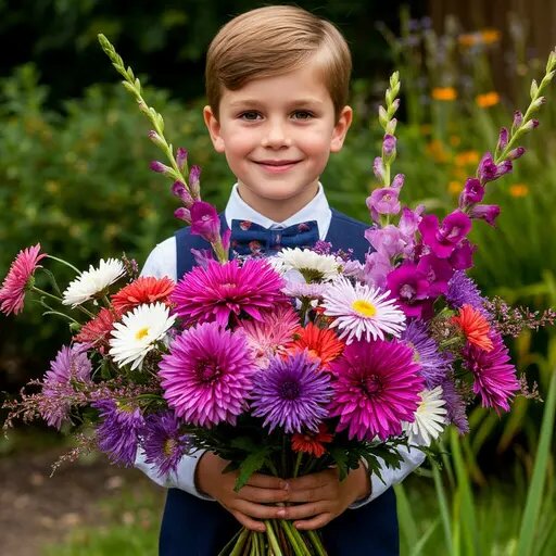   Букет из своих цветов на 1 сентября Вера Курилыч