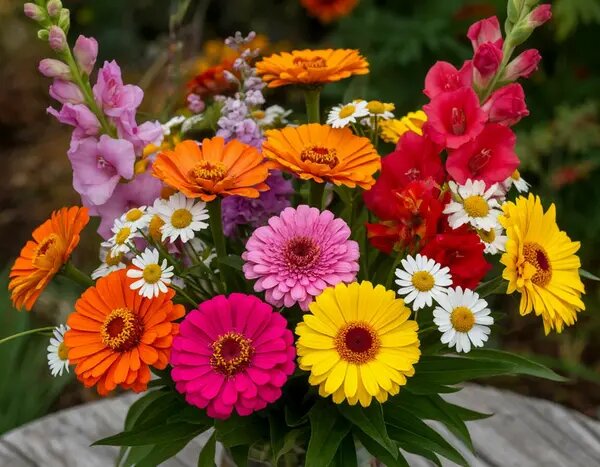   Цветы с огорода на День знаний Вера Курилыч