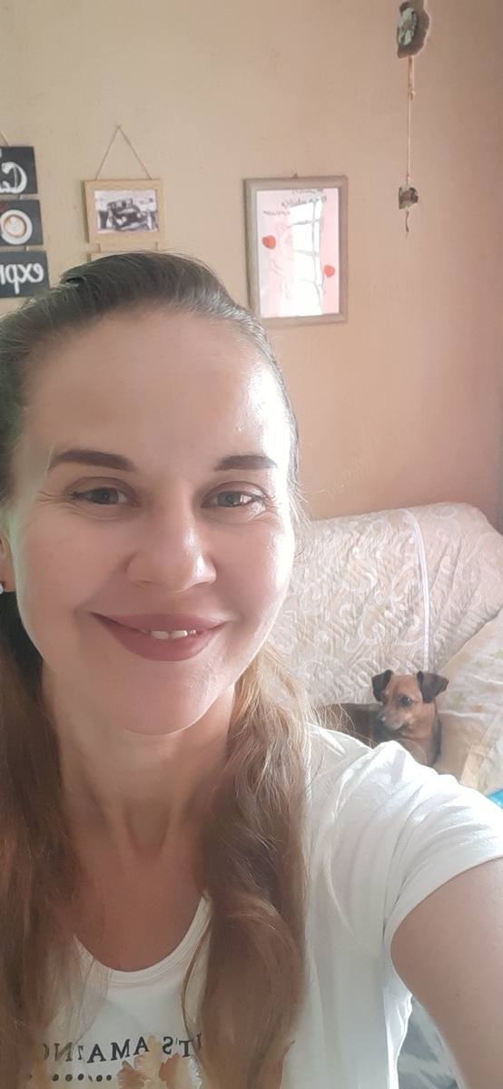 Я с моей бразильской собакой Лили.