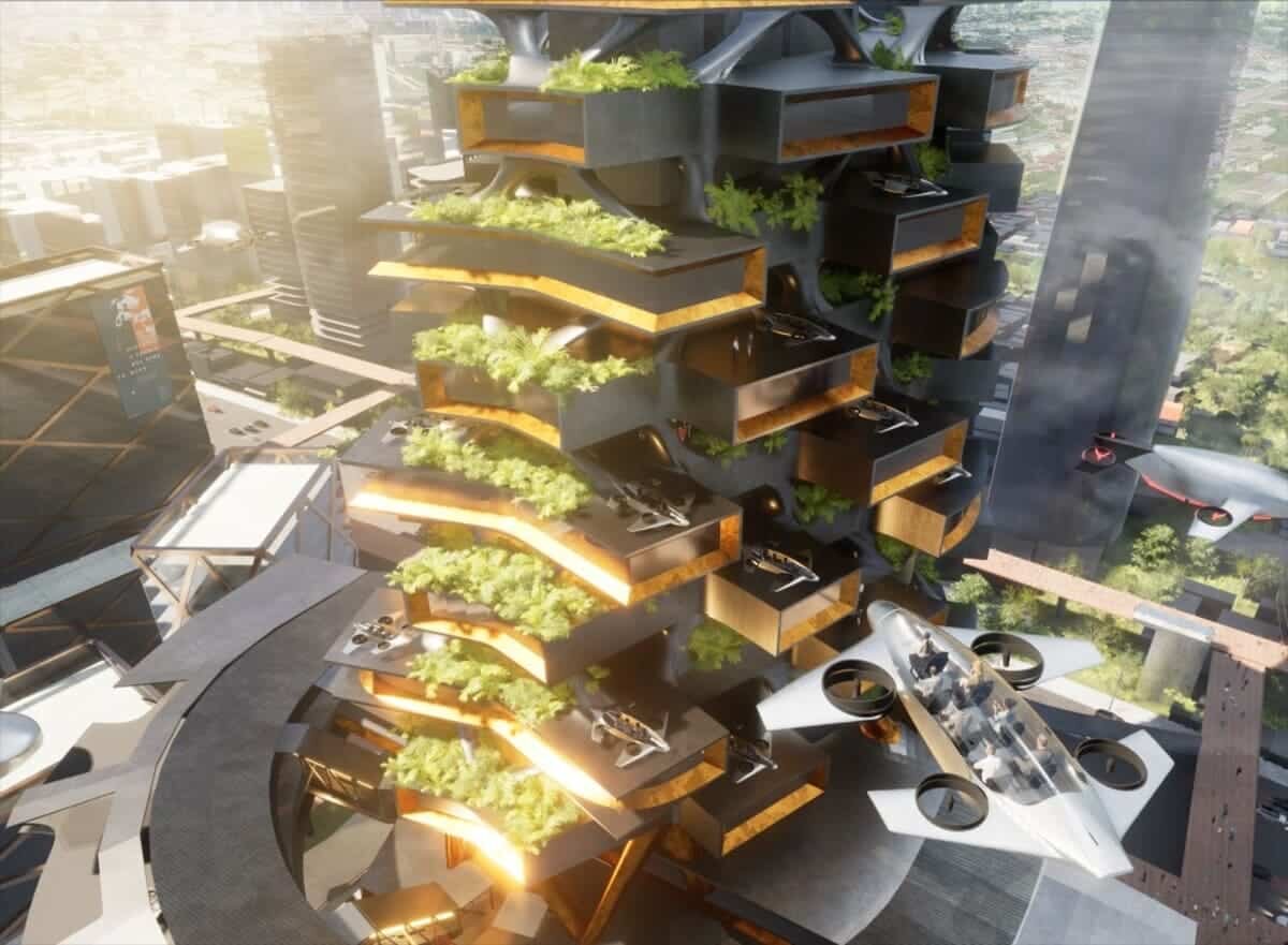    Концепт небоскреба Keputran Hub / © Farrel Adyuta Wiratama