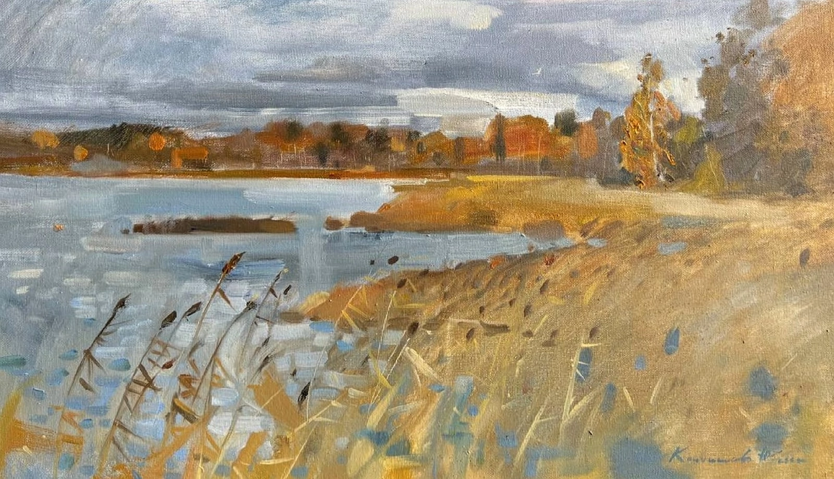 Первая работа. Холст, масло.