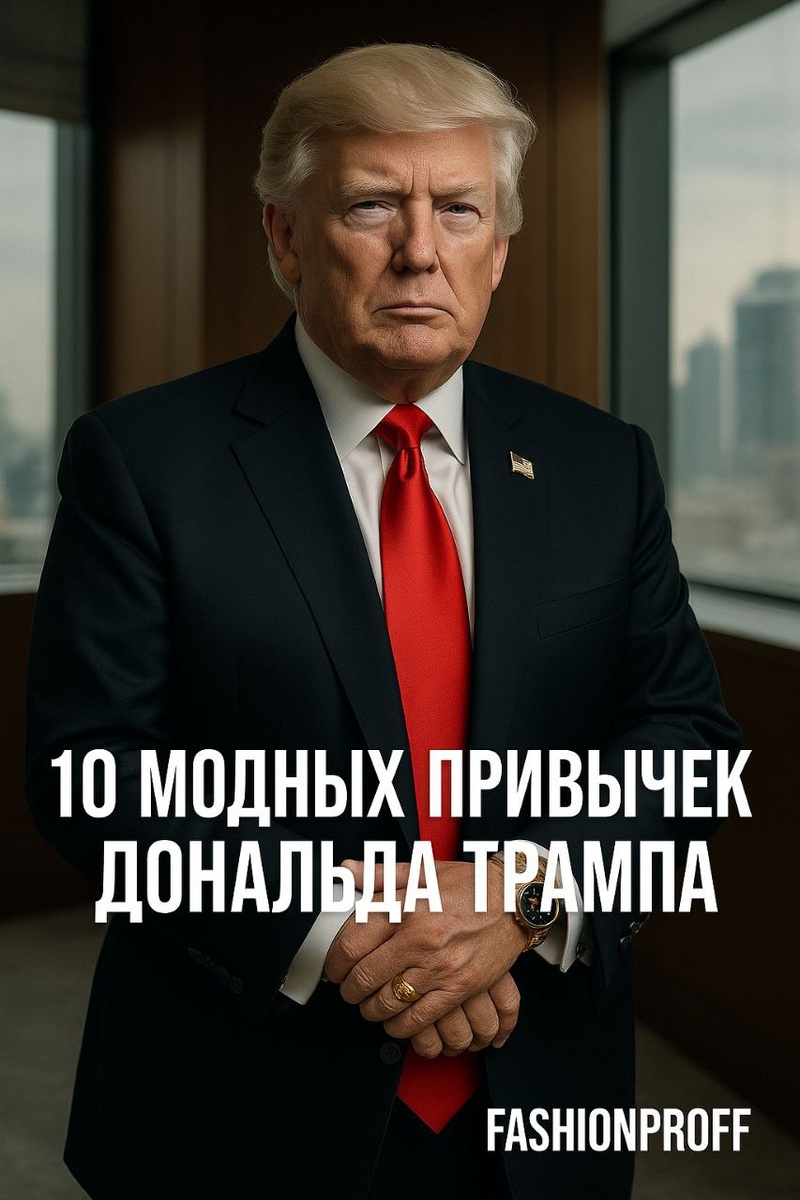 Стиль Дональда Трампа сложно спутать, яркие акценты в виде красного галстука, например, стали его фирменным знаком.