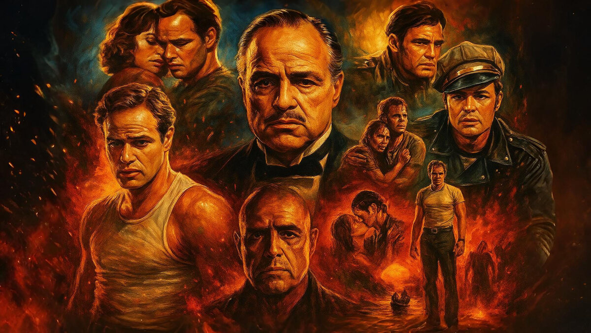 Марлон Брандо (3 апреля 1924 года — 1 июля 2004 года)