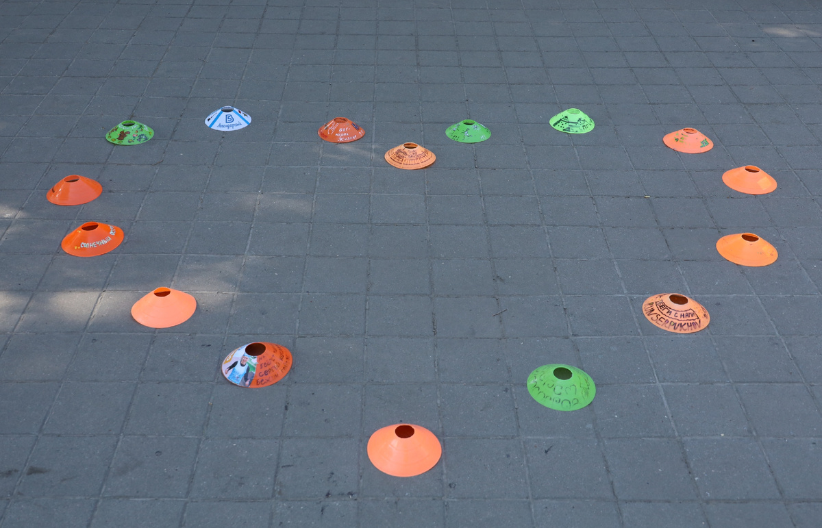 Вот здесь - расположение фишек - идеально! 😍 Если мы говорим о визуальном восприятии... Жаль только для разметки трассы такой вариант не подойдёт... Но несомненно, станет украшением любой дистанции! 💓 Фото от фотографов 5 вёрст.