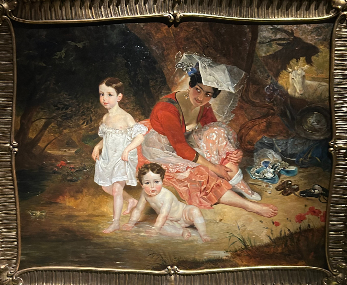 Карл Брюллов. Дети графа Витгенштейна с няней-итальянкой. 1832. Частная коллекция.