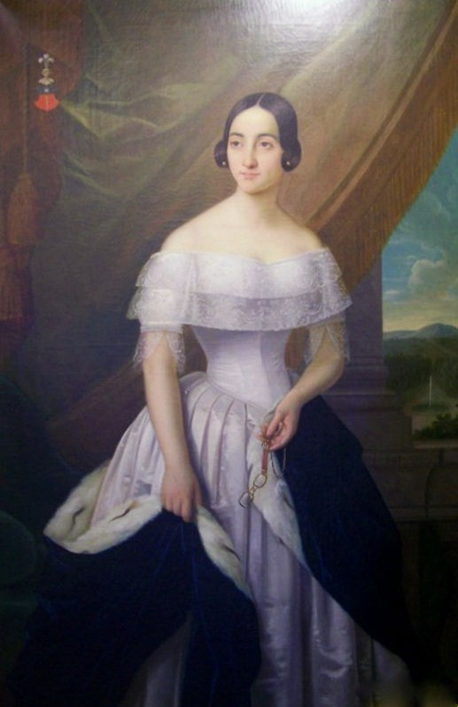 Екатерина Дантес де Геккерн на портрете (1840)