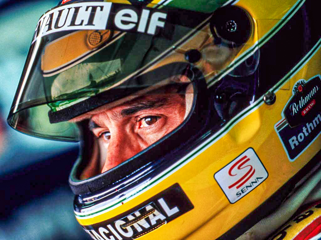 Айртон Сенна. Взгляд, в котором — концентрация, решимость и предчувствие вечности. Фото: открытые источники