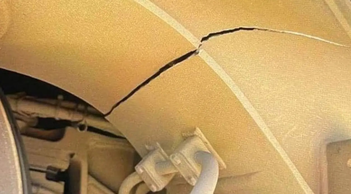 Одна из трещин, обнаруженных в тележке поезда Avril от Talgo. Источник: heraldodeleon