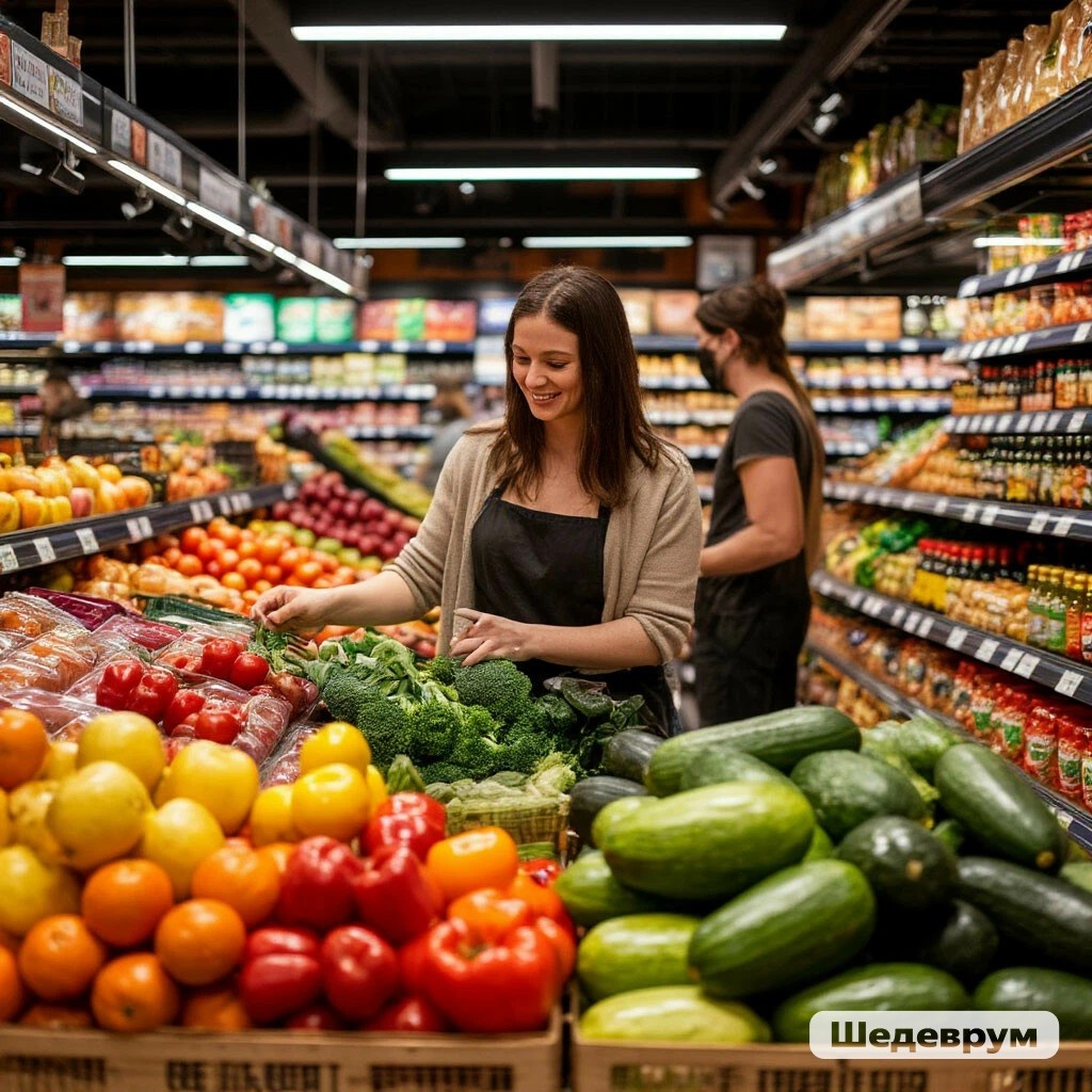 И снова Шедеврум помогает выбрать продукты