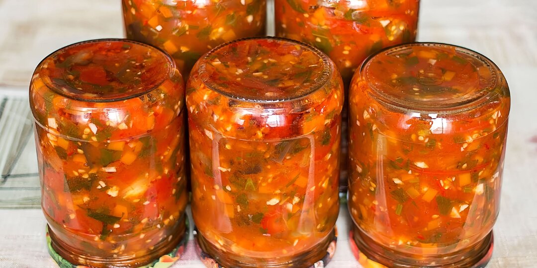 Салат из кабачков и баклажанов на зиму - рецепт проще не придумать