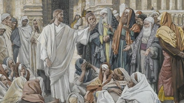 Иисус и фарисеи Фото из открытого доступа