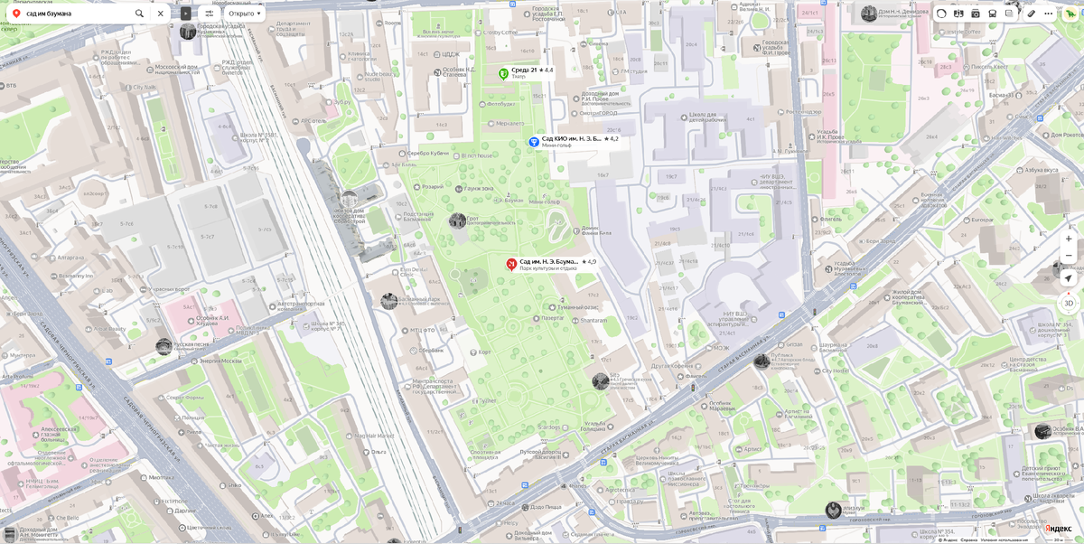 Скриншот Яндекс.карты