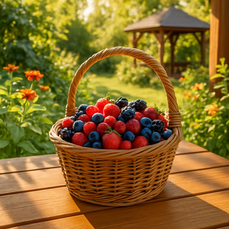    Ротанговая корзинка для ягод: создайте уют и стиль на даче своими руками! Loza