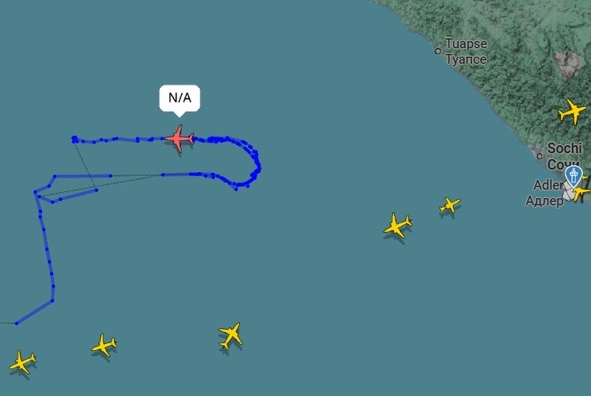    Фото: скриншот Flightradar24