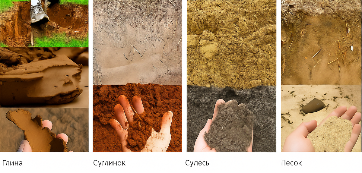 Почвы, виды