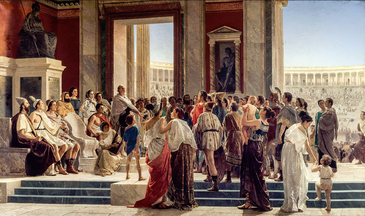 Джузеппе Скиути. "Поэт Пиндар восхваляет олимпийского чемпиона"