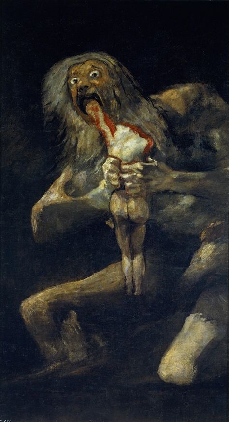 "Сатурн, пожирающий своего сына", 1819-1823 гг.