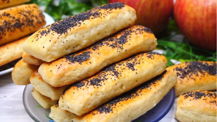 Нежные творожные палочки к чаю, 15-20 минут и вкуснятина на столе, кто попробовал так готовить, благодарят в комментариях.