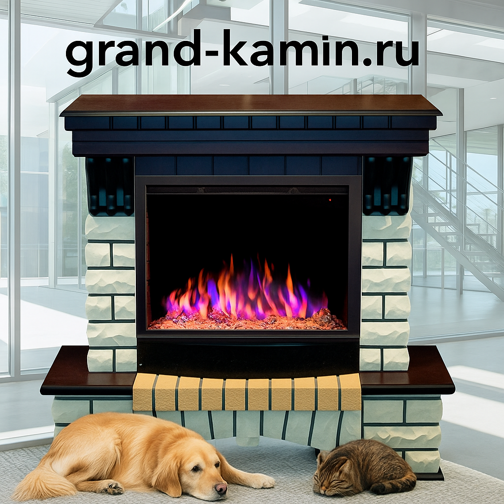    Электрический камин-комплект Country 25 + Saphir 25,5: создайте уютный уголок с современными технологиями и роскошным дизайном Kamin