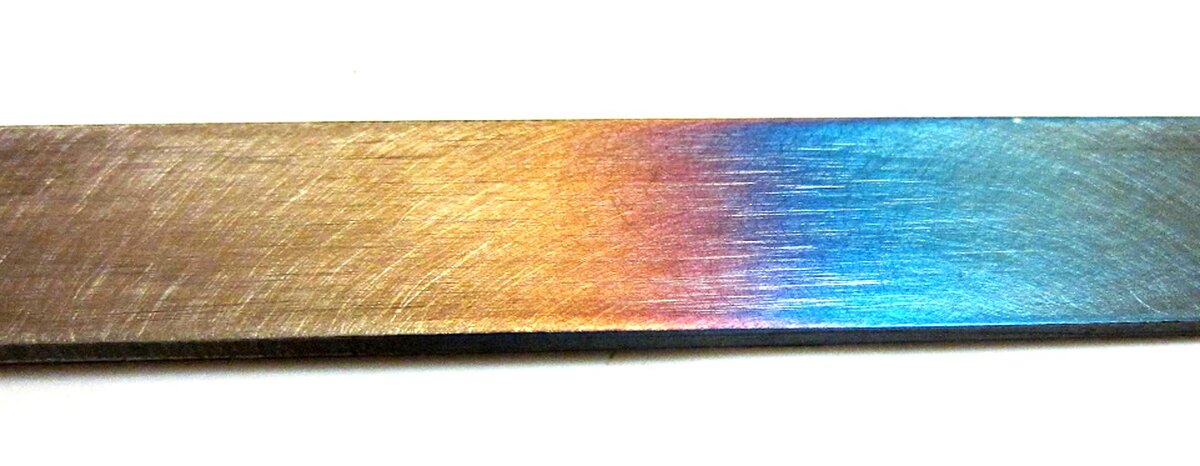 Цвета побежалости на металле (Википедия)