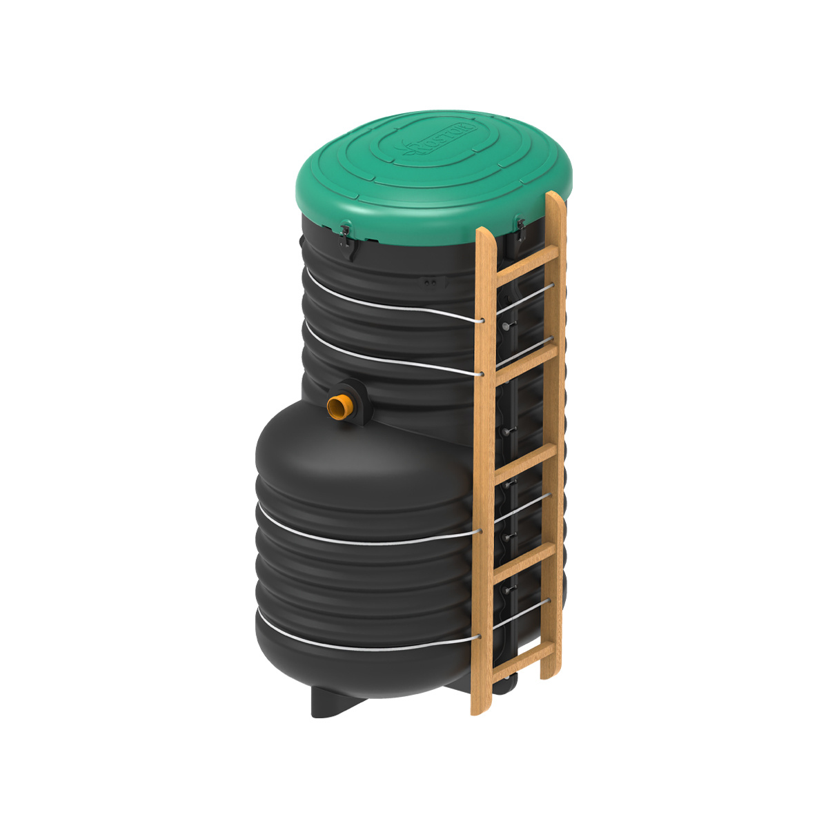 Станция биологической очистки Rostok Aero 7 от компании Экопром. Рендер взят с сайта https://ekopromgroup.ru/catalog/septiki/stantsiya-ochistli/stantsiya_biologicheskoy_ochistki_rostok_aero_2600/