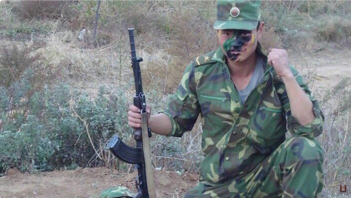 Китайское семейство пиксельных камуфляжных расцветок Тип 07 