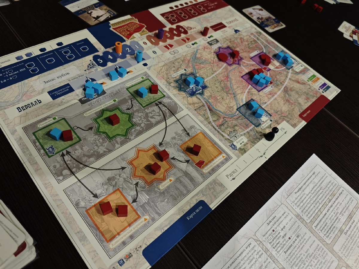 Настольная игра "Красное знамя над Парижем" обзор