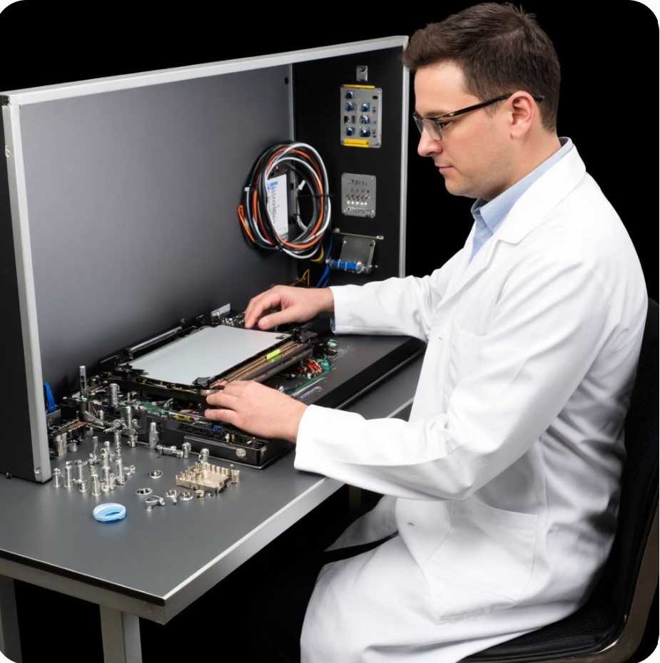 Айтишник-сборщик. Сгенерировано автором на платформе Алиса-Яндекс