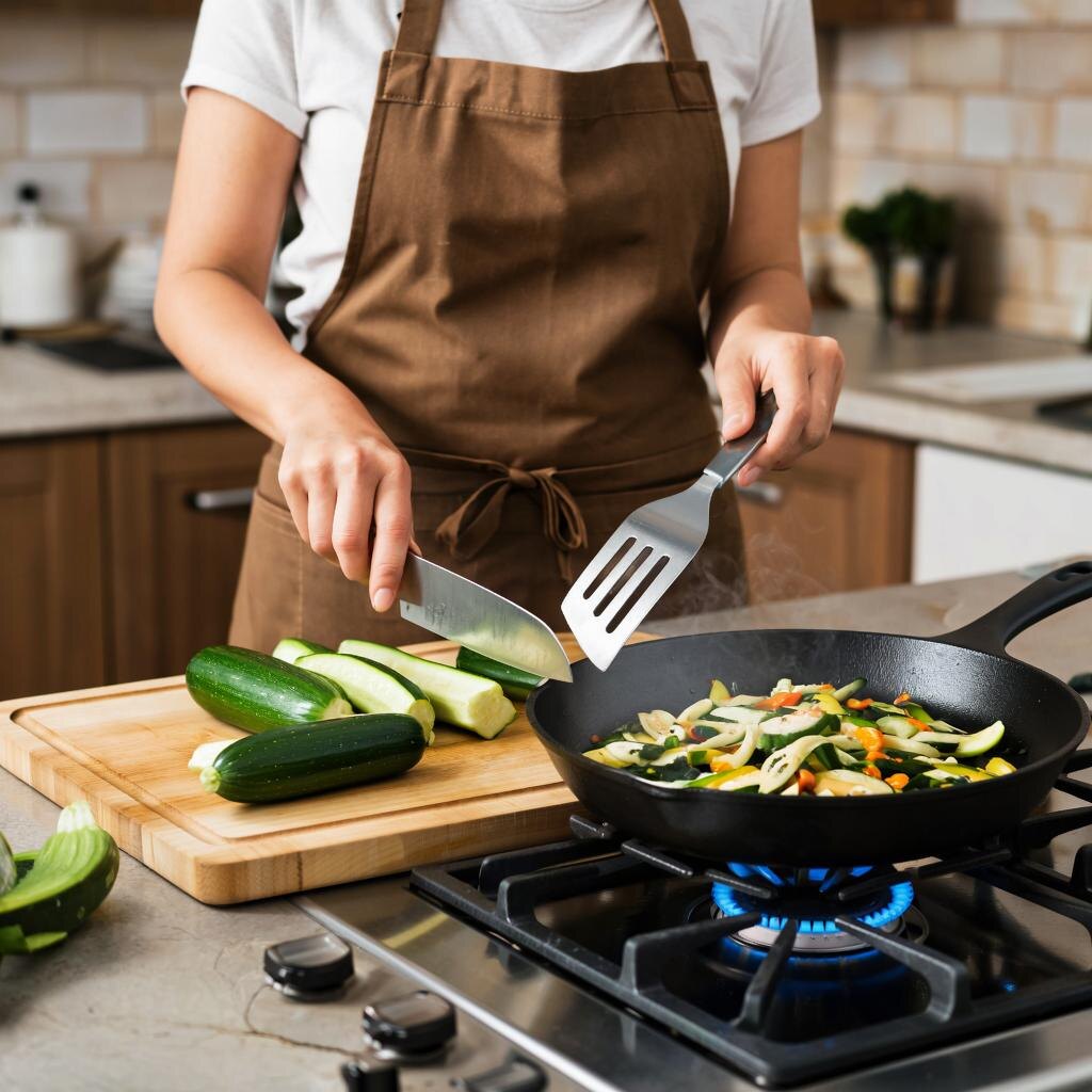 Рецепты кабачков на сковороде