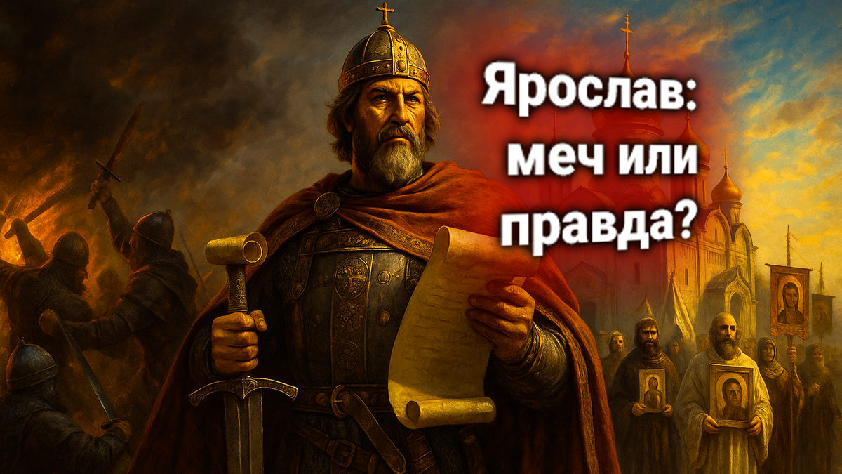 ⚔ Из крови и хаоса — в законы и храмы: как Ярослав Мудрый построил великую Русь