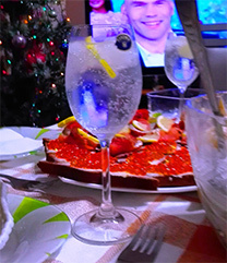 Новогодний Мохито без мяты, но с ромом.