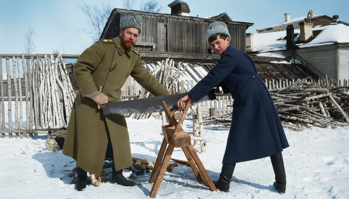 Семья Николая II в Тобольске, 1918 год