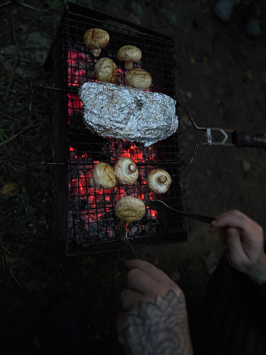 Шампиньоны на мангале — это простое, но невероятно аппетитное блюдо, которое легко приготовить даже без особых кулинарных навыков, поэтому оно часто становится хитом семейных пикников и отдыха на природе.